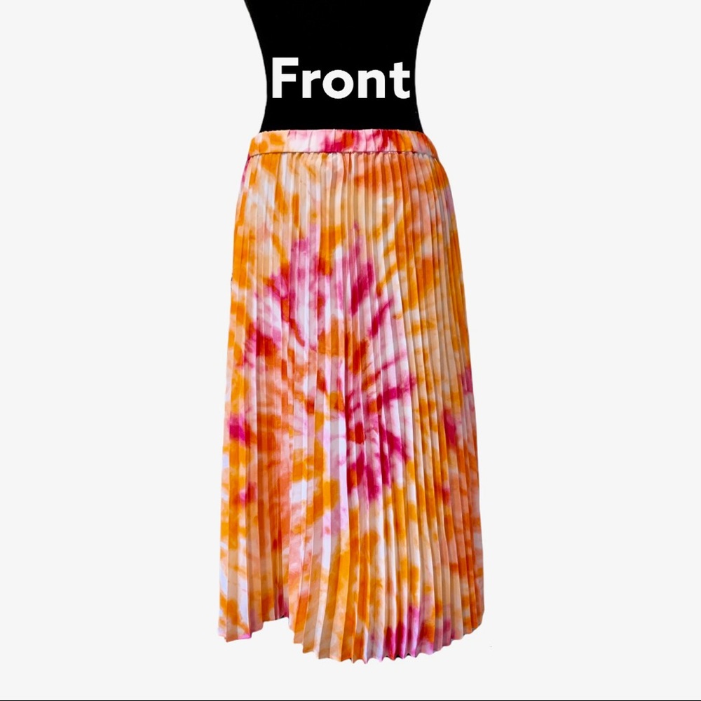 Calvin Klein Tye-Dye Pleated Skirt